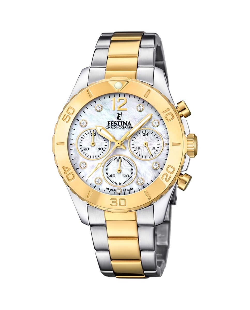 

F20604/1 Женские часы Boyfriend из двухцветной стали Festina, мультиколор