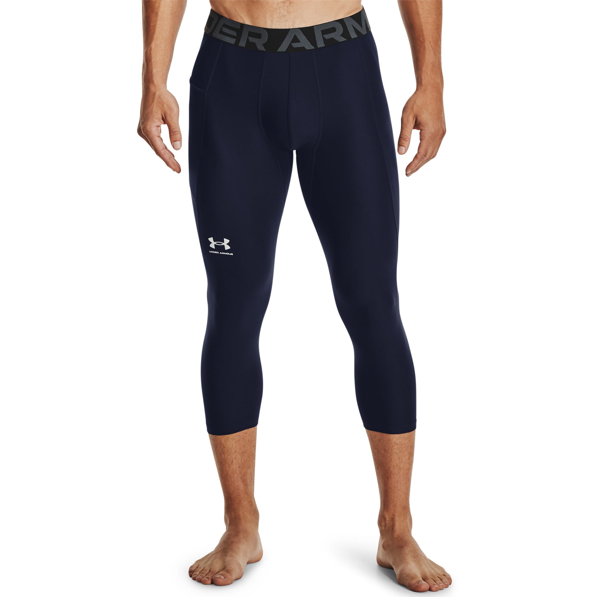 

Брюки Under Armour Heatgear Armour 3/4 Leggings, Midnight Navy/White