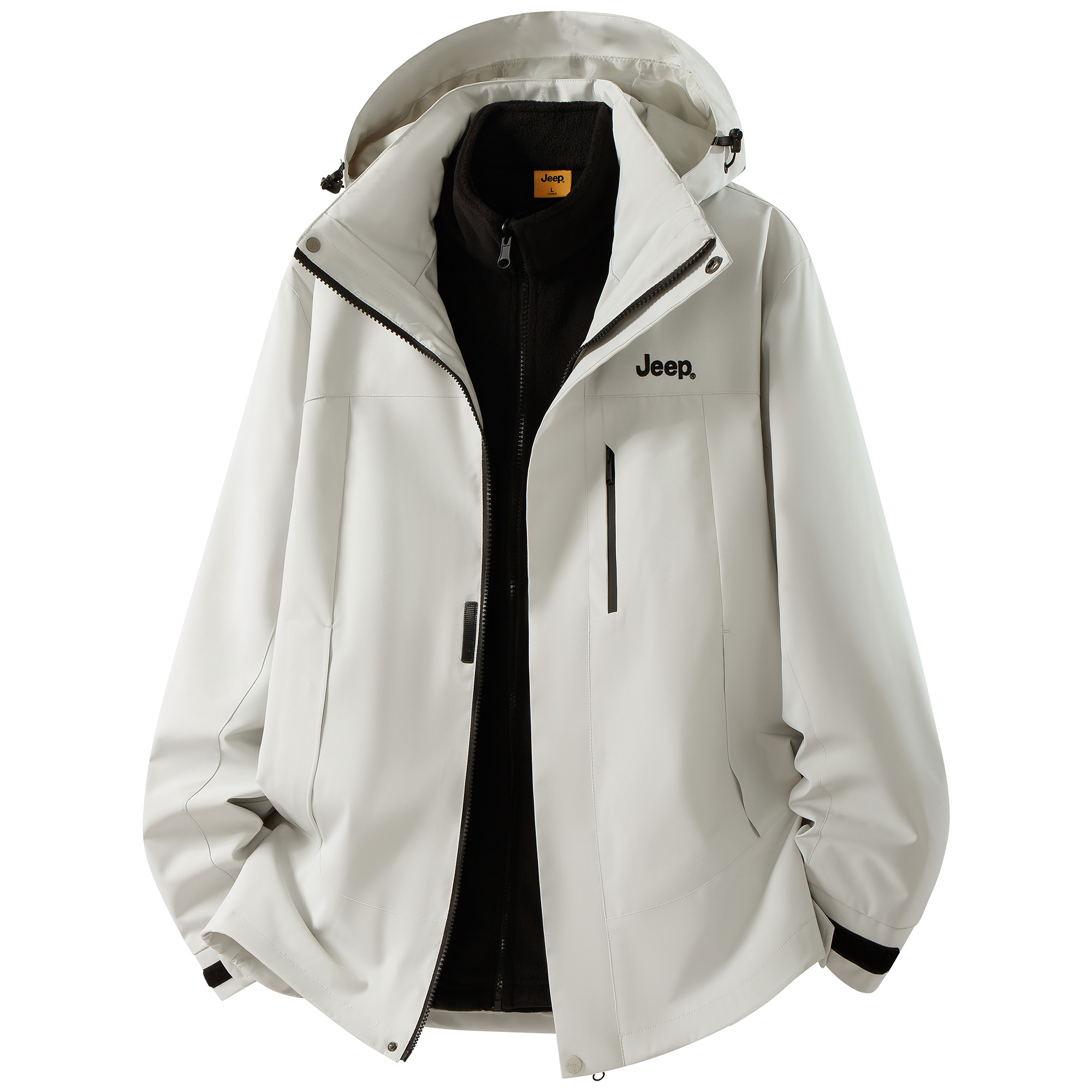 

Jeep Городская куртка для отдыха унисекс, Light Gray (Fleece Lined+Outer Shell Set)