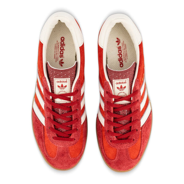 Кроссовки газель для помещений Adidas, бордовый — фото 3