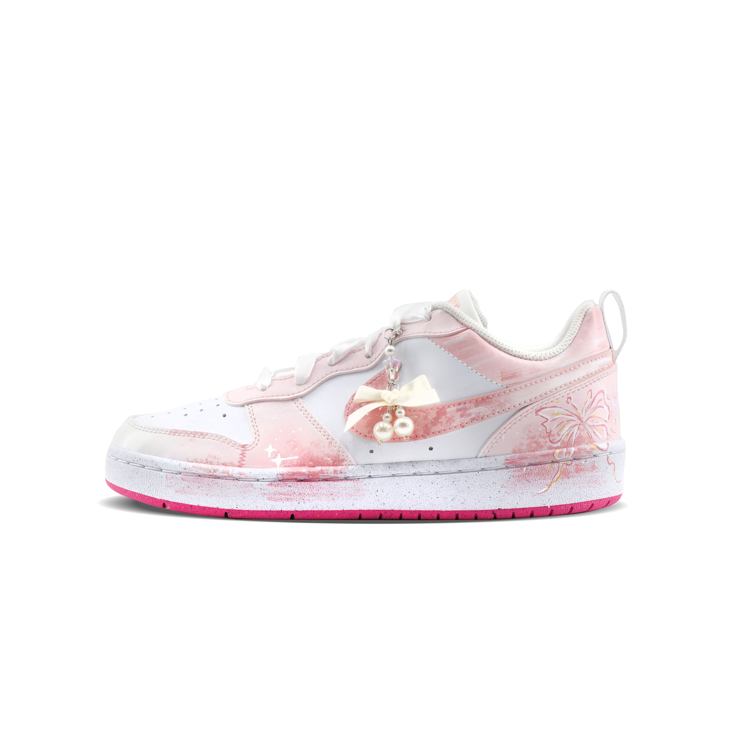 

Детские скейтерские кеды Court Borough Nike, розовый