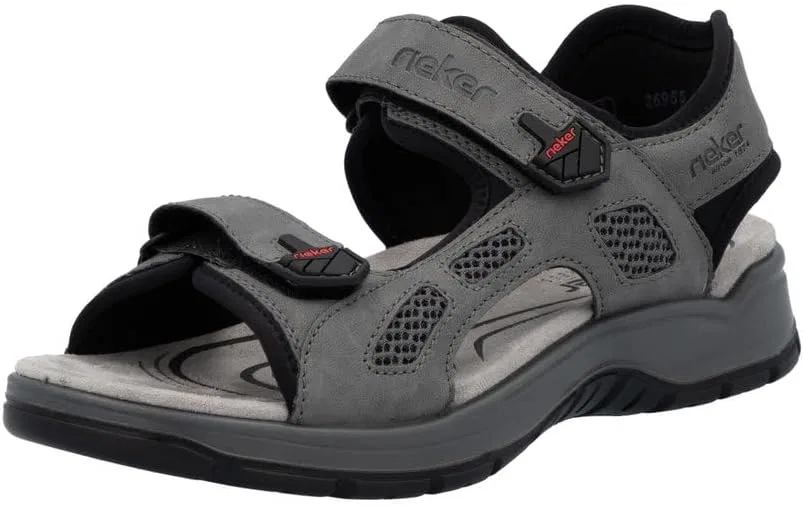 Мужские классические сандалии Rieker 26955, мужские сандалии, Grey 16