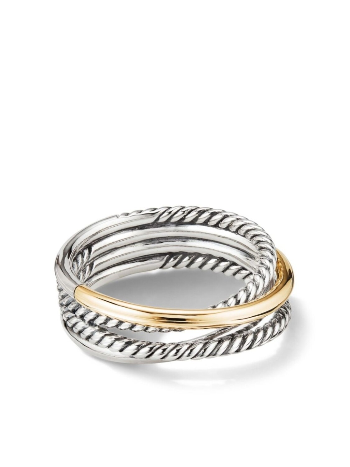 

Серебряное кольцо Crossover David Yurman, серебряный