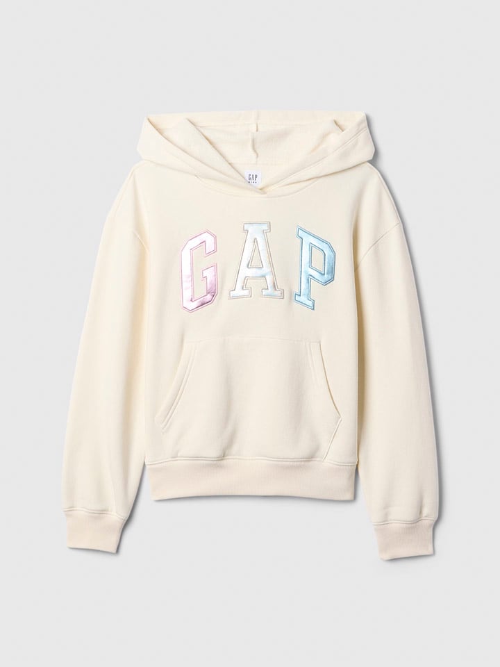 

Пуловер с капюшоном GAP, кремовый