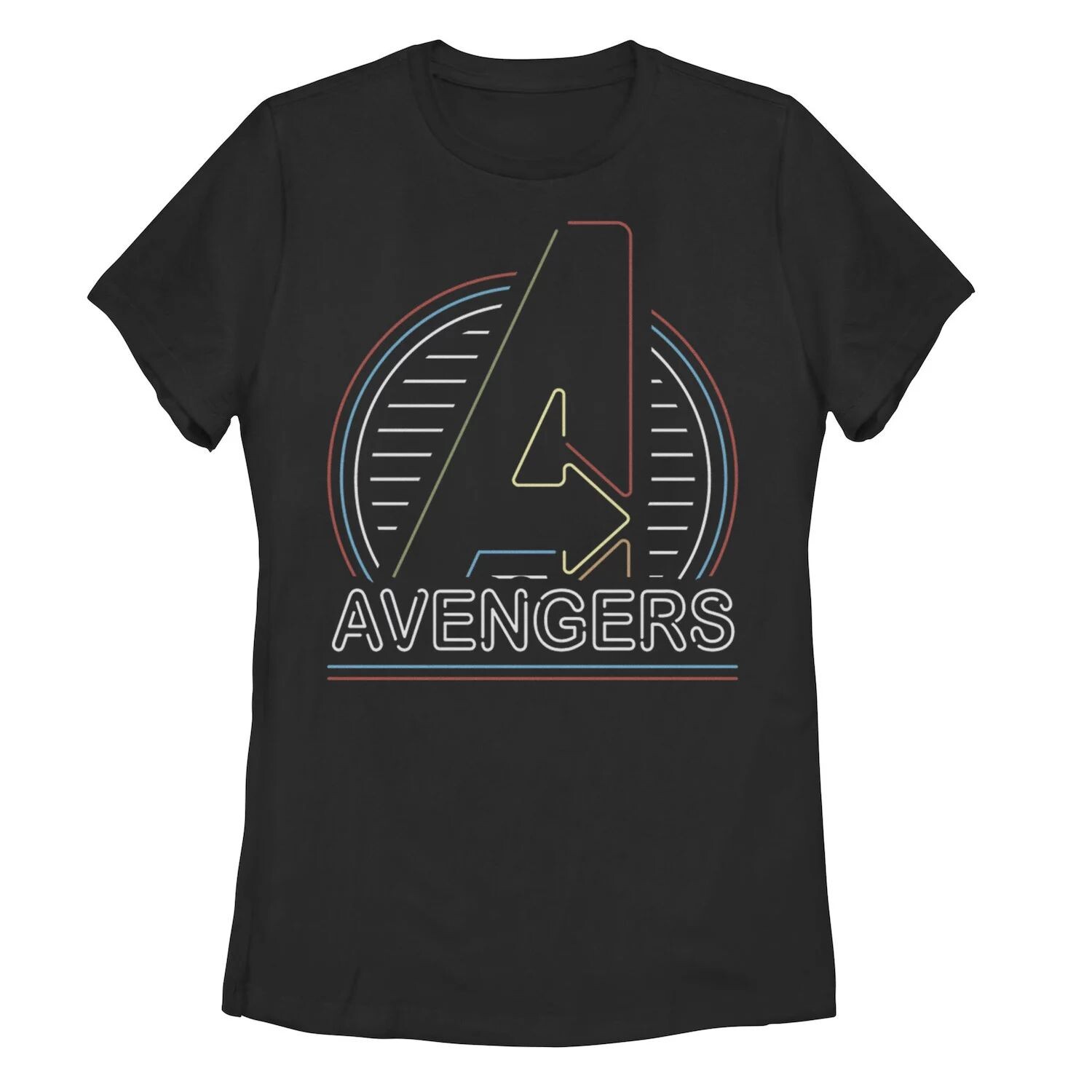 

Детская футболка с тонким неоновым логотипом и графическим рисунком Marvel Avengers Licensed Character