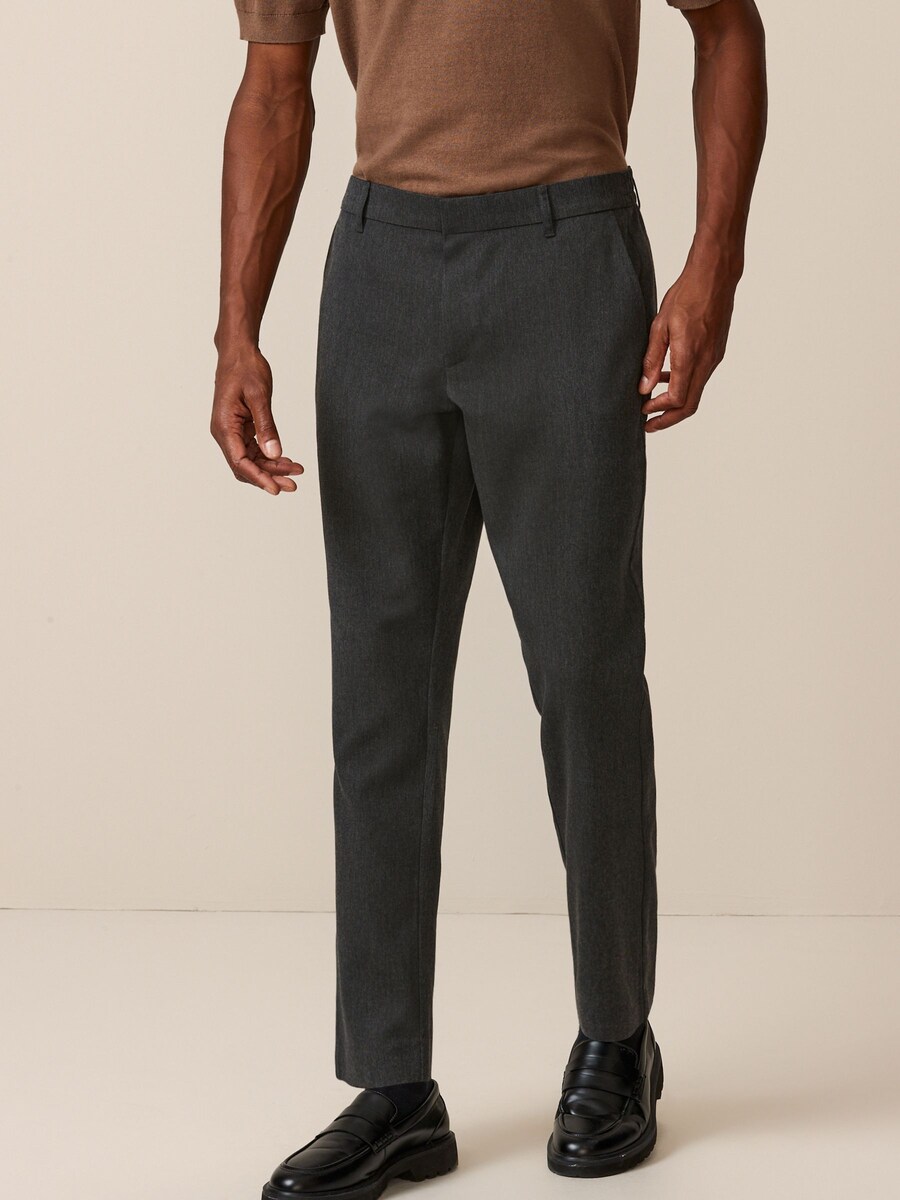 Брюки чинос Next Loose fit Chino Pants, серый — фото 2