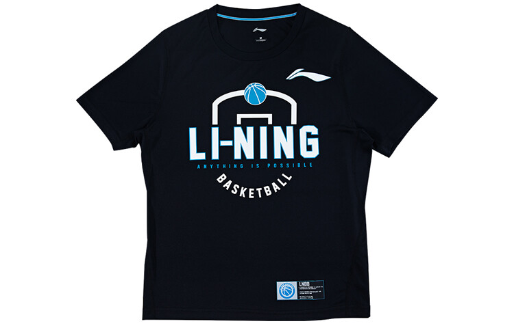 

Футболка мужская черная Lining, черный