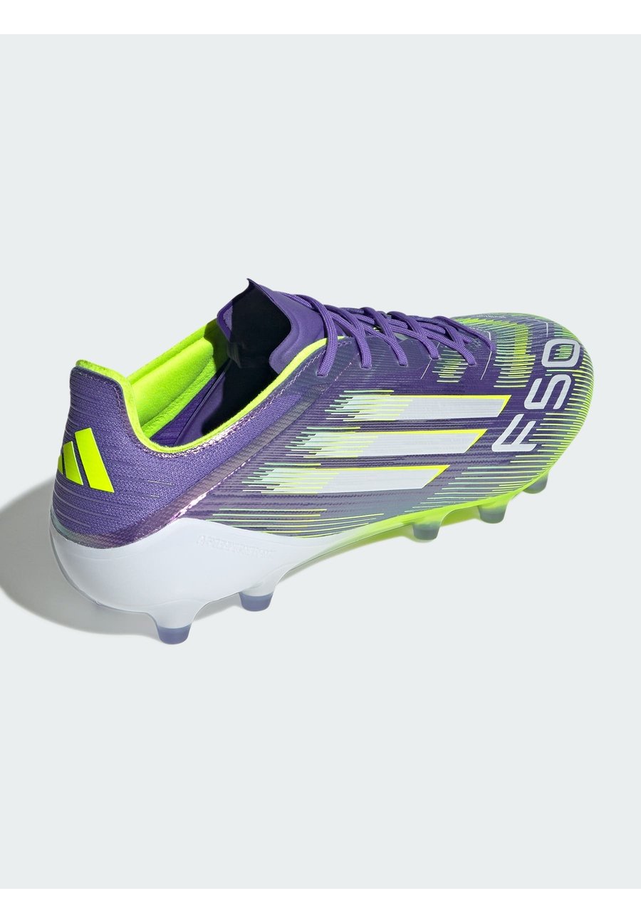 Кроссовки Adidas Performance F50 ELITE ARTIFICIAL GROUND FOOTBALL BOOTS, Purple Rush Cloud White Lucid Lemon/Purple — фото 4