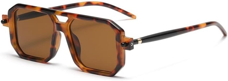 

Модные солнцезащитные очки для мужчин и женщин, трендовые, роскошные, в стиле панк, винтажные, с прозрачными линзами, защита от УФ-излучения UV400 (C20, один размер) generic, C20