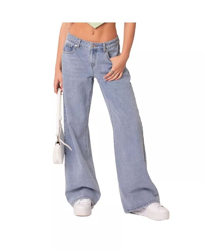 

Женские джинсы Raelynn Washed Low Rise Edikted, синий
