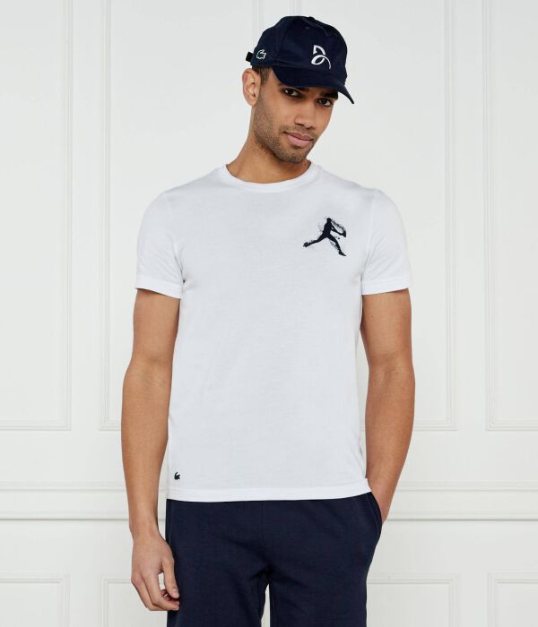 

Футболка Lacoste Tennis x Novak Djokovic Regular fit Lacoste, белый