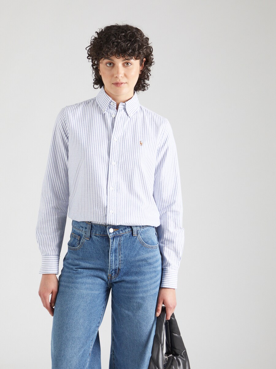 Блуза Polo Ralph Lauren, цвет Light blue/White — фото 2