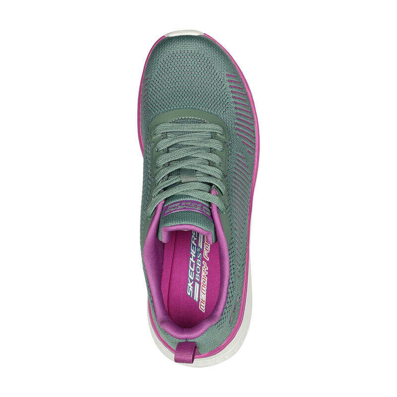 Женские кроссовки BOBS SQUAD CHAOS STELLAR TEMPO Оливково-зеленый SKECHERS, цвет gruen — фото 2