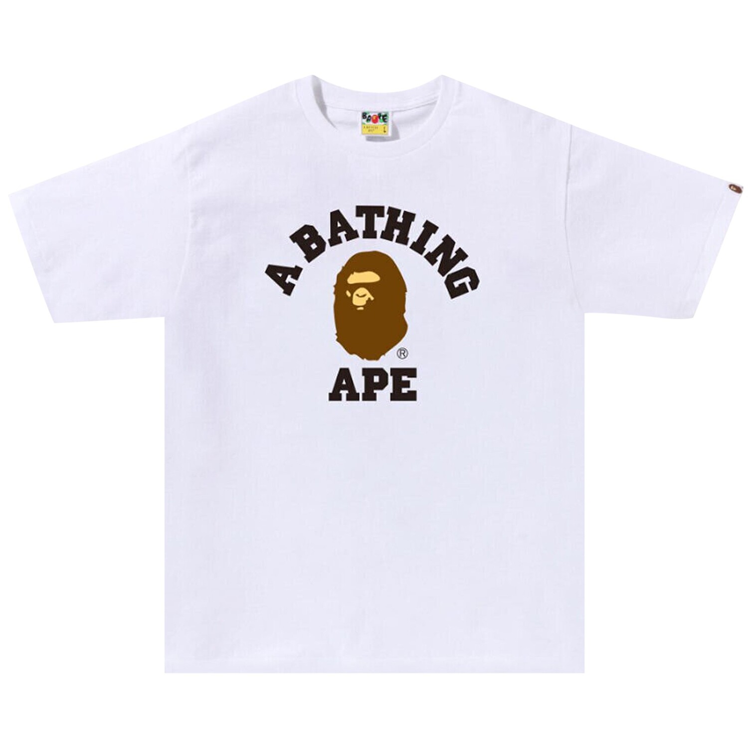 

Футболка колледжа BAPE Белая