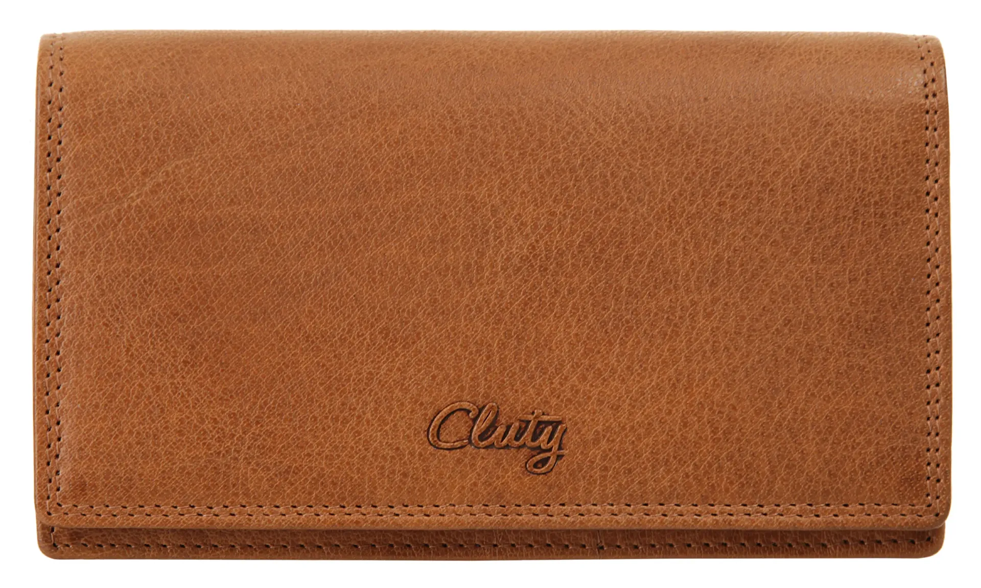 

Кошелек Cluty, натуральная кожа, цвет Cognac