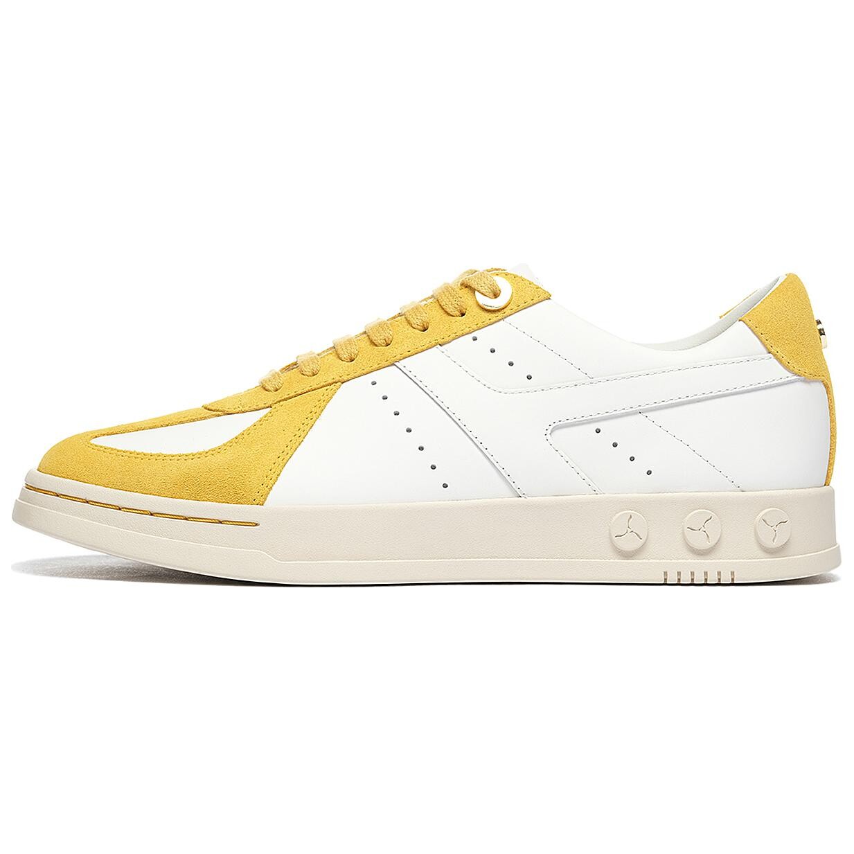 

Кроссовки LI-NING 1990 Zhengrong Skateboarding Shoes Women's Low-top White/Yellow, белый/желтый