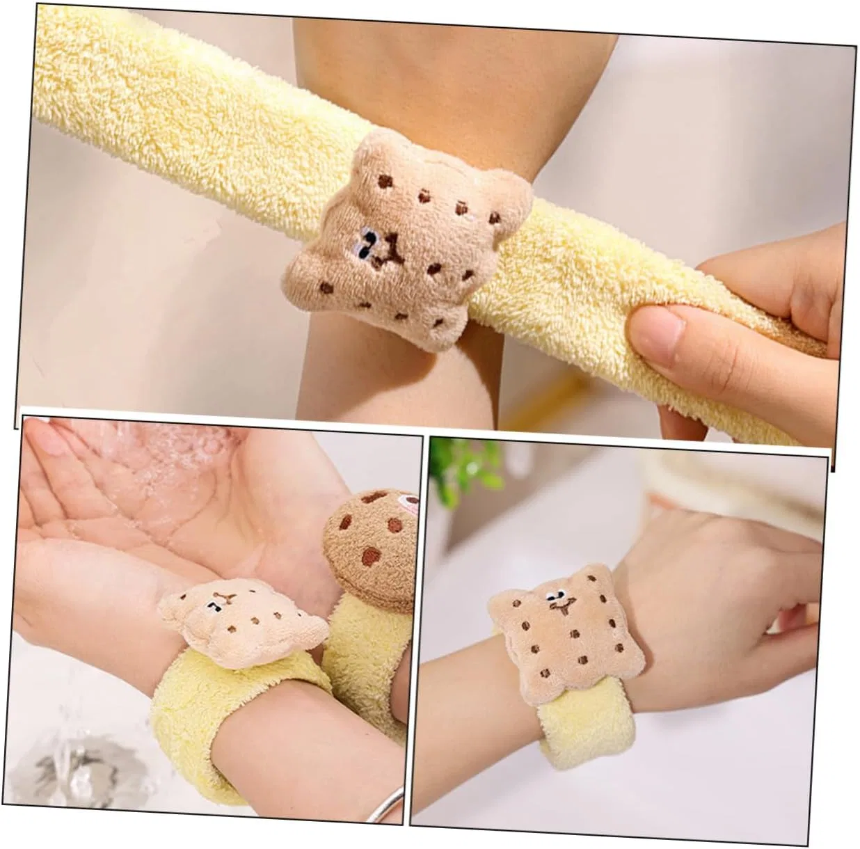 Аксессуар для волос POPETPOP повязка-браслет для умывания, 24x3.5x3.5 см, цвет как на фото — фото 3
