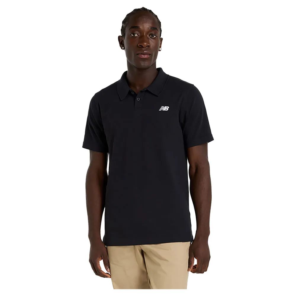 

Поло с коротким рукавом New Balance Cotton Pique, черный