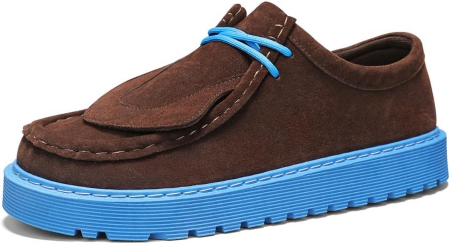 

Мужские лоферы с спортивной подошвой кроссовок, уникальным отворотным клапаном и противоскользящей подошвой, удобные повседневные туфли для ходьбы Kelibasi, коричневый