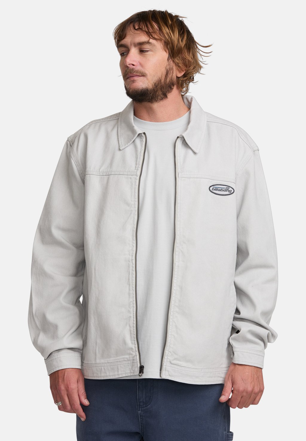 

Джинсовая куртка BAD DOG Billabong, серебристый