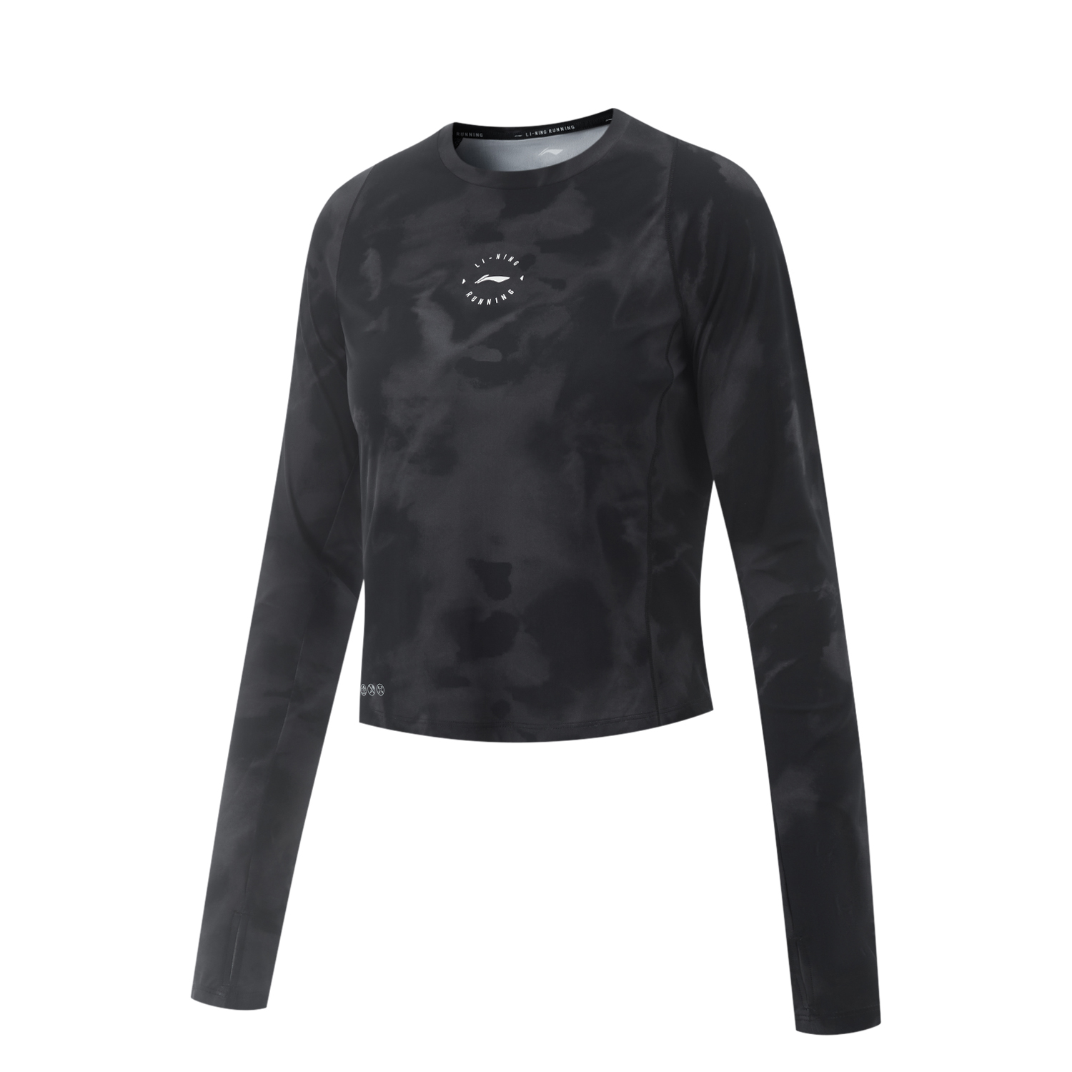 

Футболка Running Collection женская Black/Shadow Gray Full-Coverage Print LINING, черный