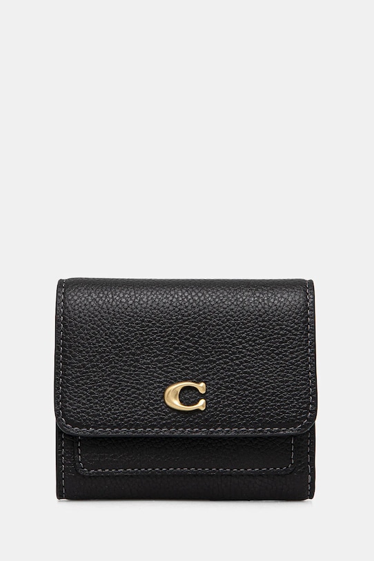 

Кожаный кошелек Coach, черный
