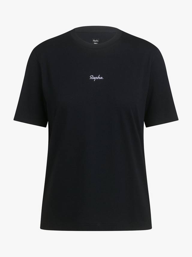 

Вязаная футболка для женщин из органического хлопка Rapha, Black