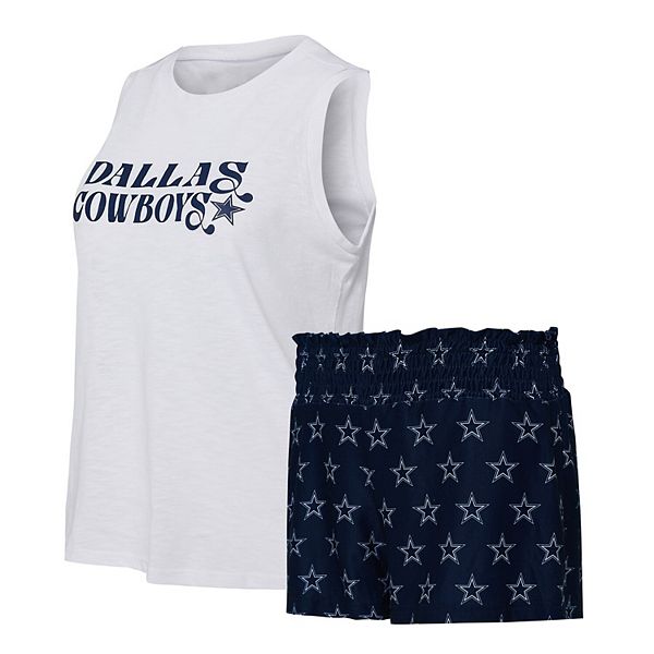 

Женский комплект для сна с топом и шортами concepts sport navy/white dallas cowboys gauge Unbranded