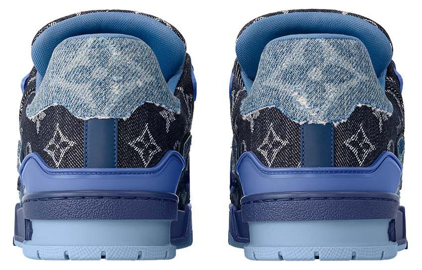 Кроссовки Low Top для скейтбординга Унисекс Синий LOUIS VUITTON — фото 4