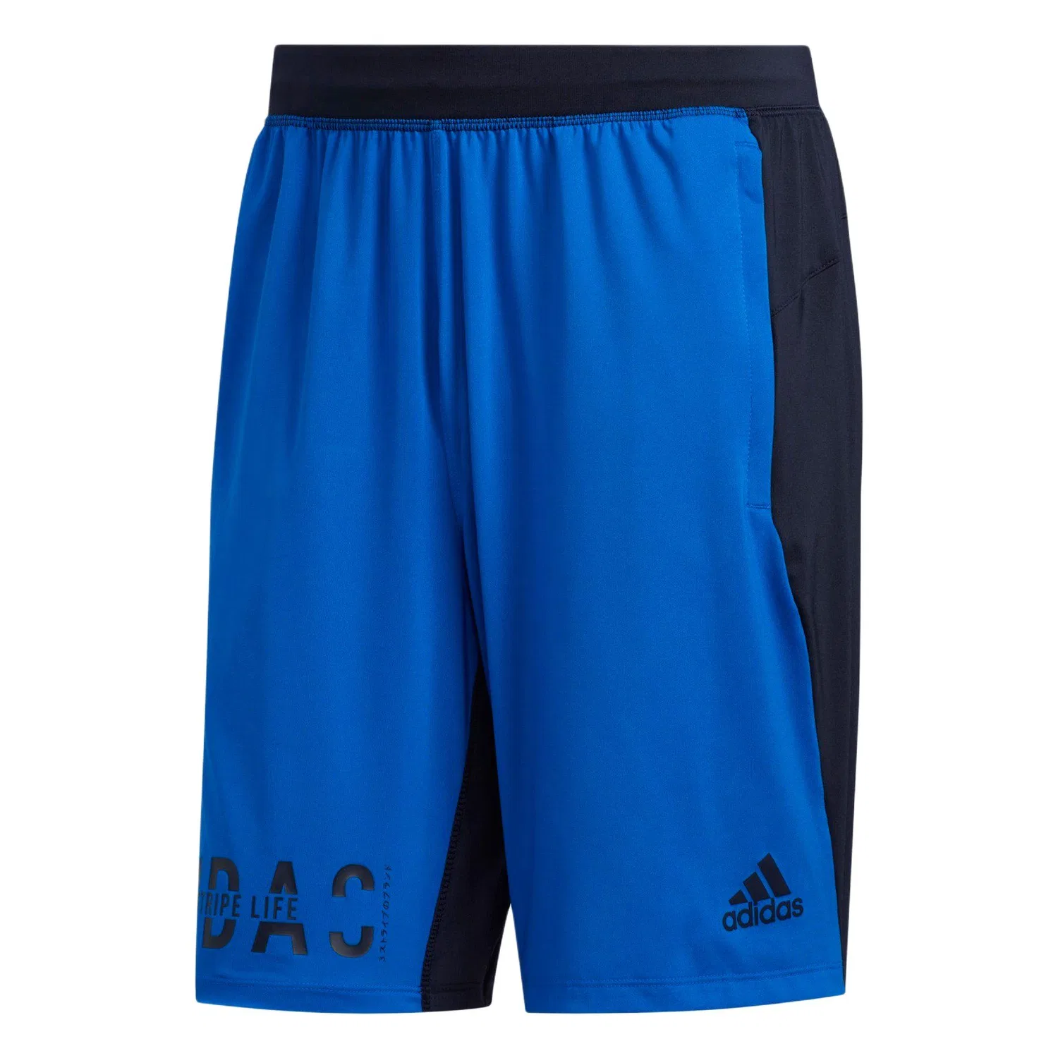 Шорты повседневные Adidas сине-черные