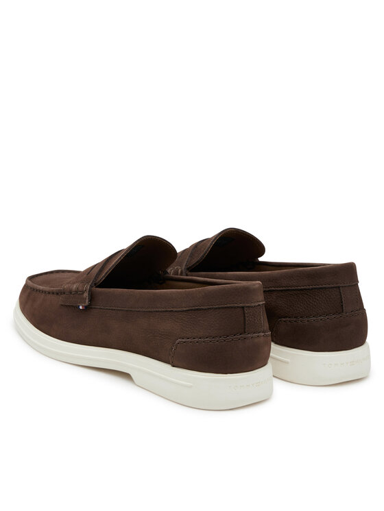 Мокасины Nubuck P Loafer FM0FM05350 Tommy Hilfiger, коричневый — фото 3