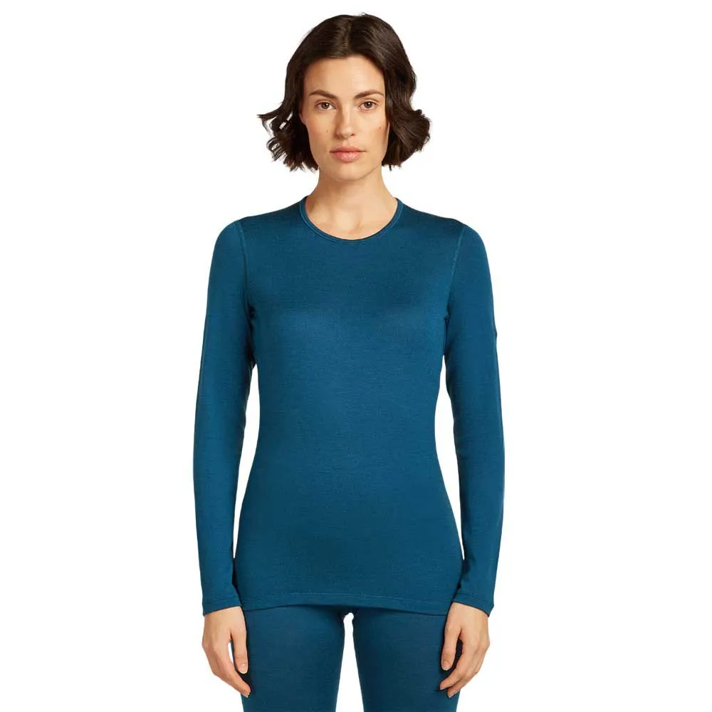 

Базовый слой с длинным рукавом Icebreaker Merino 260 Tech Crewe, синий