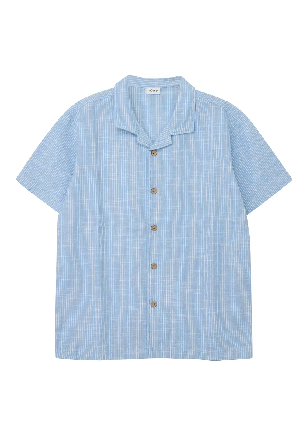Рубашка на пуговицах стандартного кроя S.Oliver, Light Blue