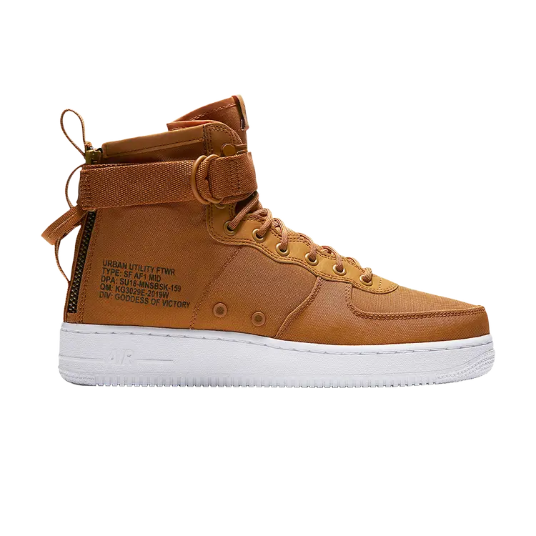 

Кроссовки Nike SF Air Force 1 Mid 'Desert Ochre', коричневый