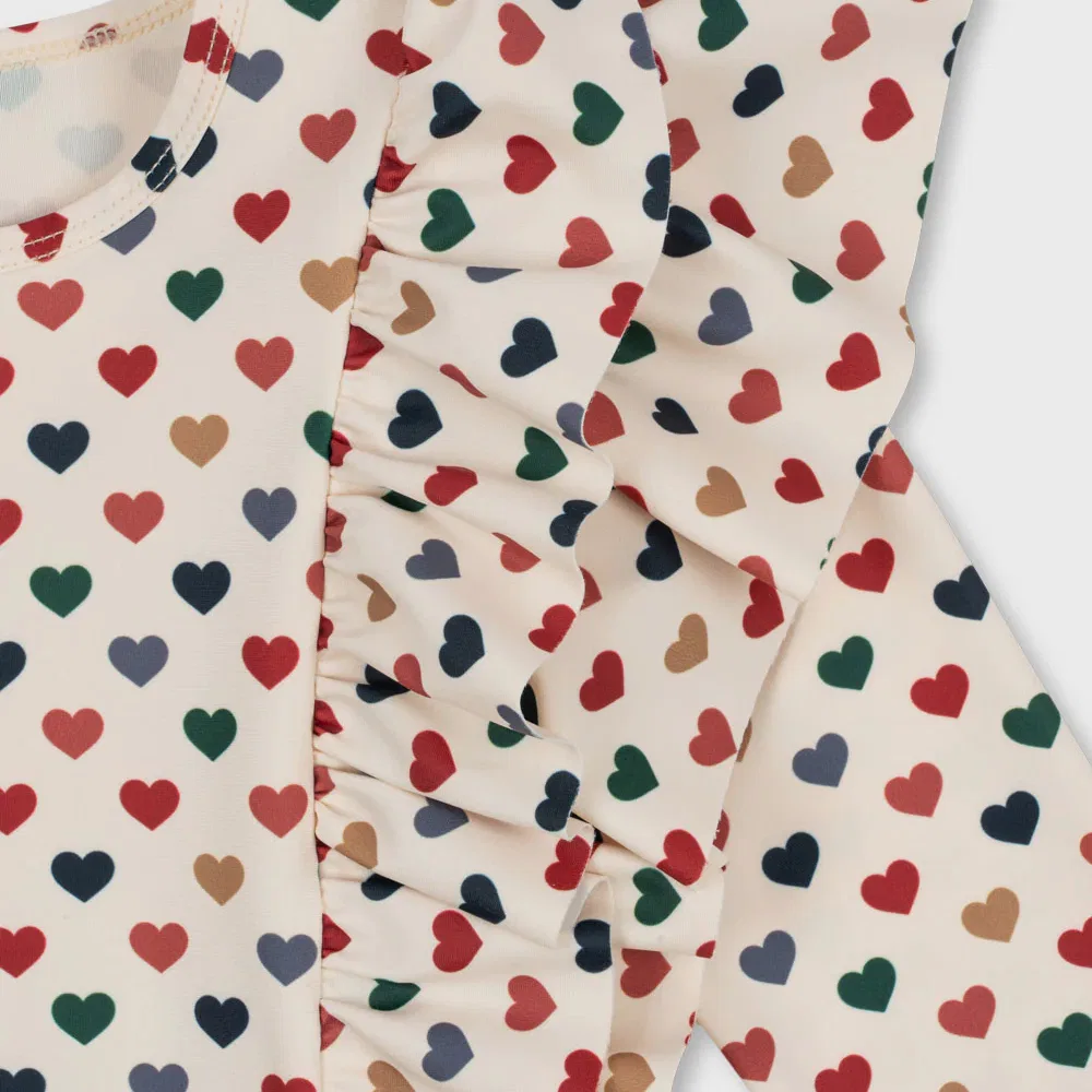 Детский слитный купальник-рашгард Manuka All-in-One Coeur Colore от Konges Sloejd — фото 4