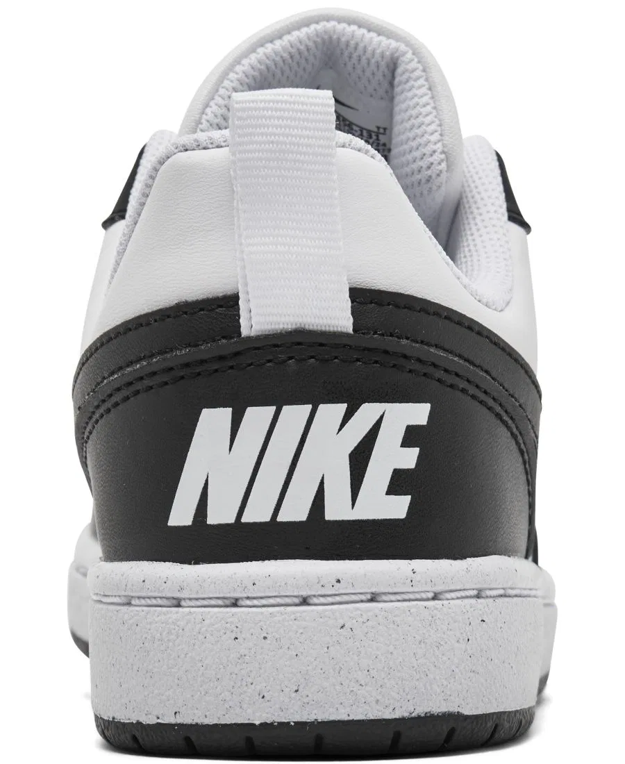 Детские повседневные кроссовки Big Kids Court Borough Low Recraft от Finish Line Nike, белый/черный — фото 4