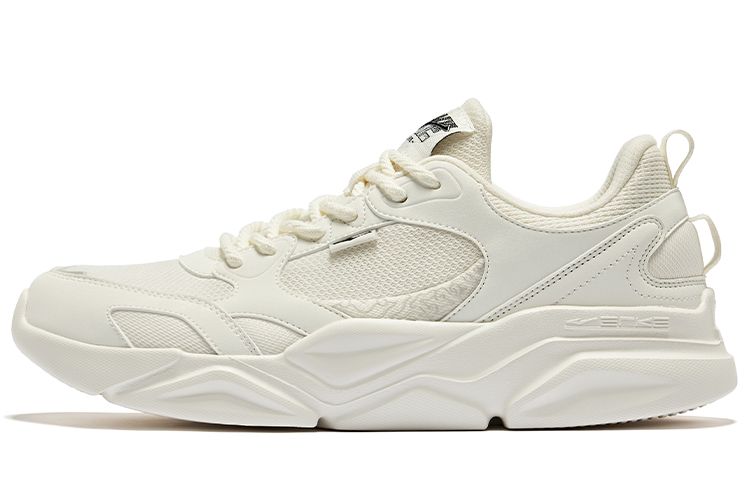 

Призрачная Луна Износостойкие Дышащие Низкие Повседневные Кроссовки Мужские Микрокристаллический Белый Erke