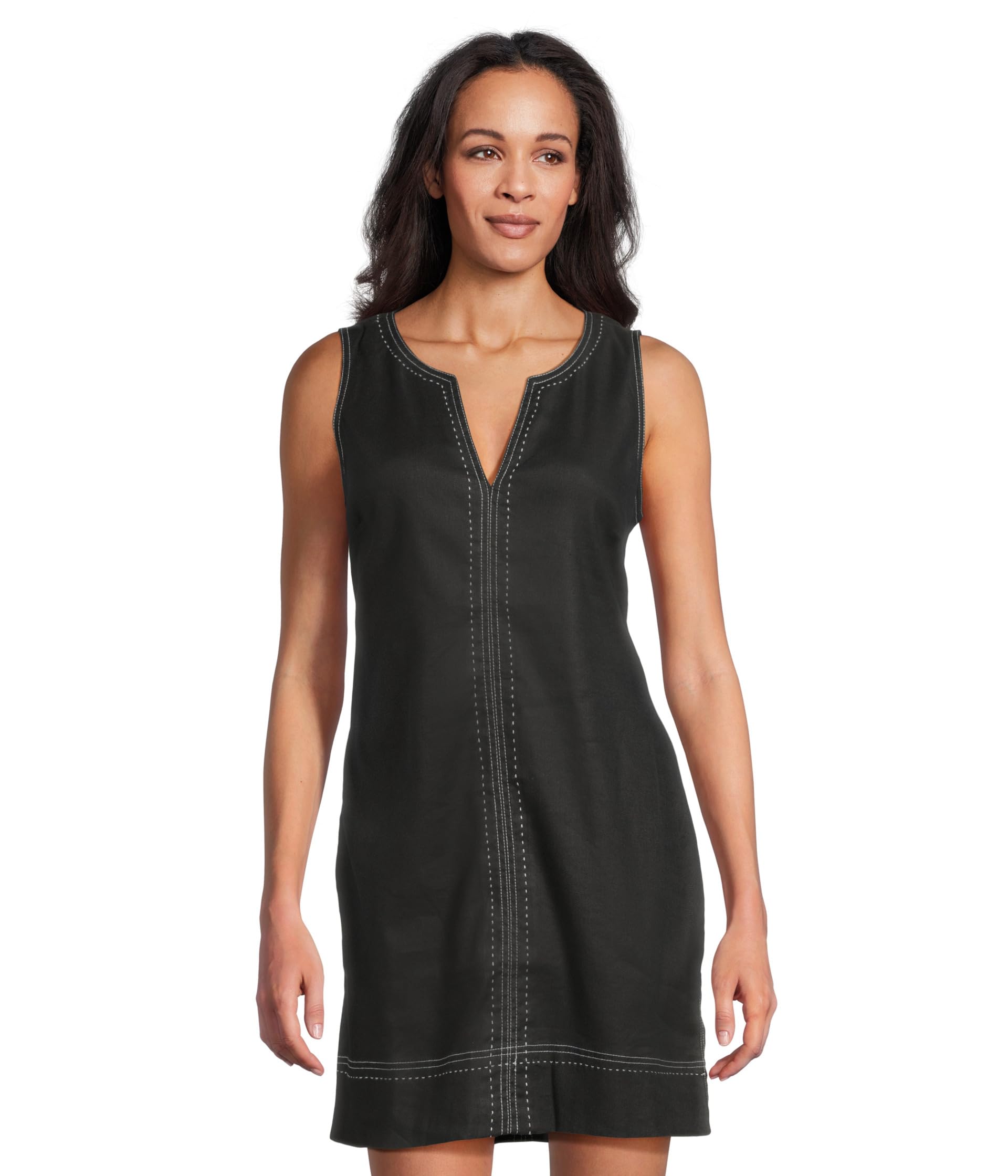 

Платье Tommy Bahama Palm-A-Dora Split Neck Dress, черный