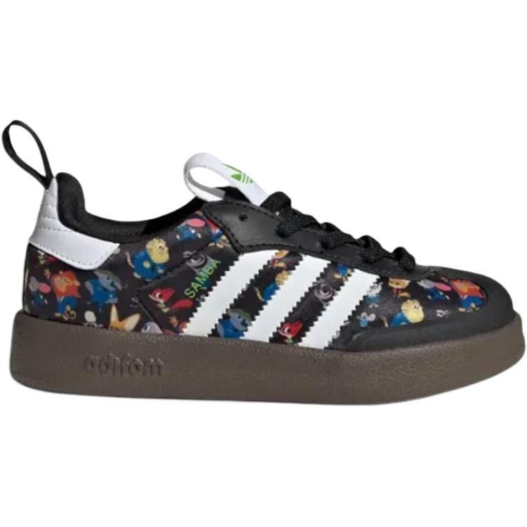 Детские кроссовки для скейтбординга Disney x Adifom Samba Low Top для детей от 3 до 7 лет Adidas Originals, черный — фото 2