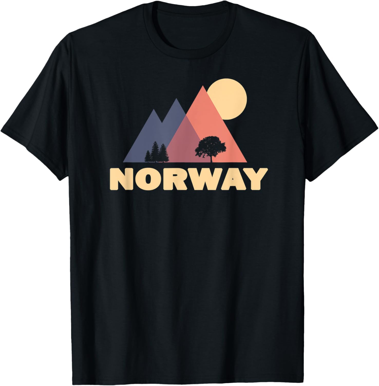 

Футболка с норвежским флагом, черная Norwegen T Shirt Skandinavien Shirts