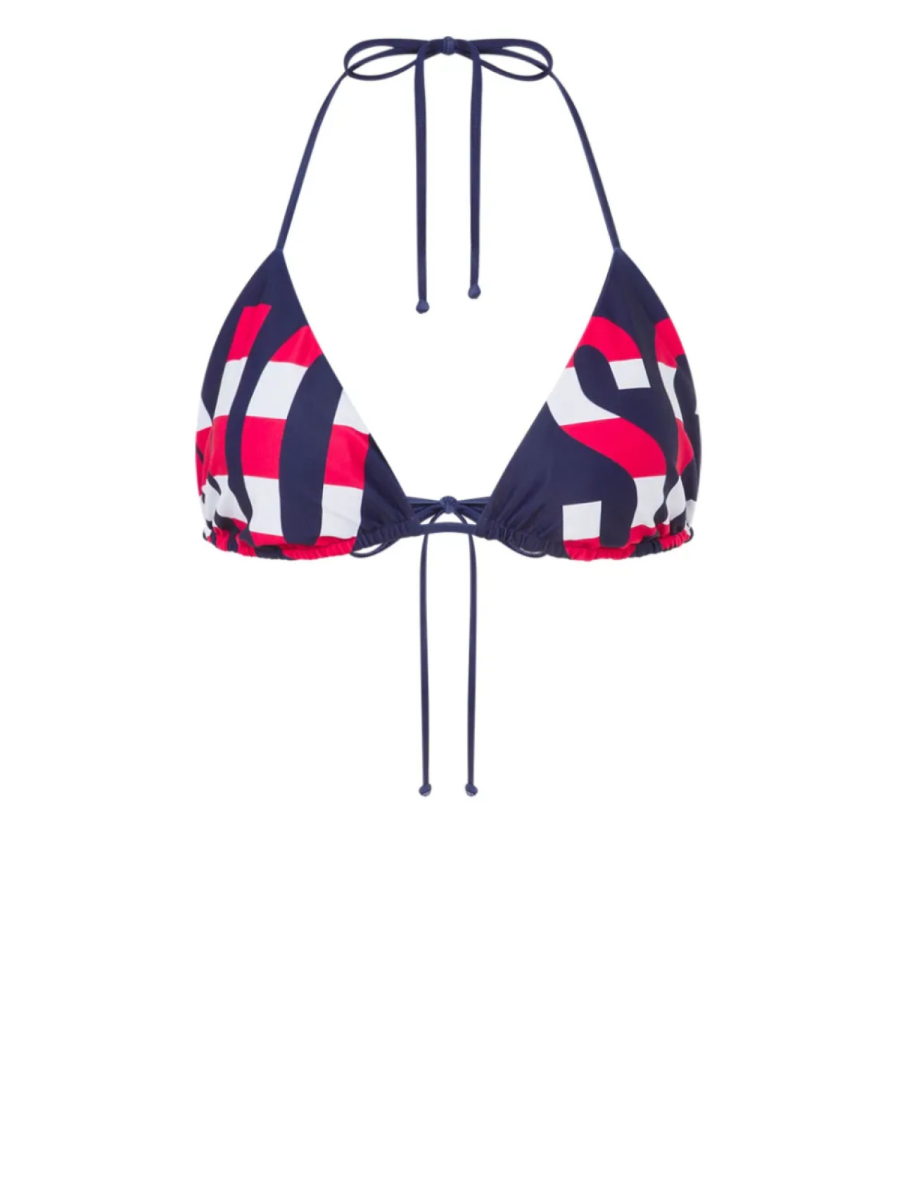 

Moschino топ бикини с логотипом, синий