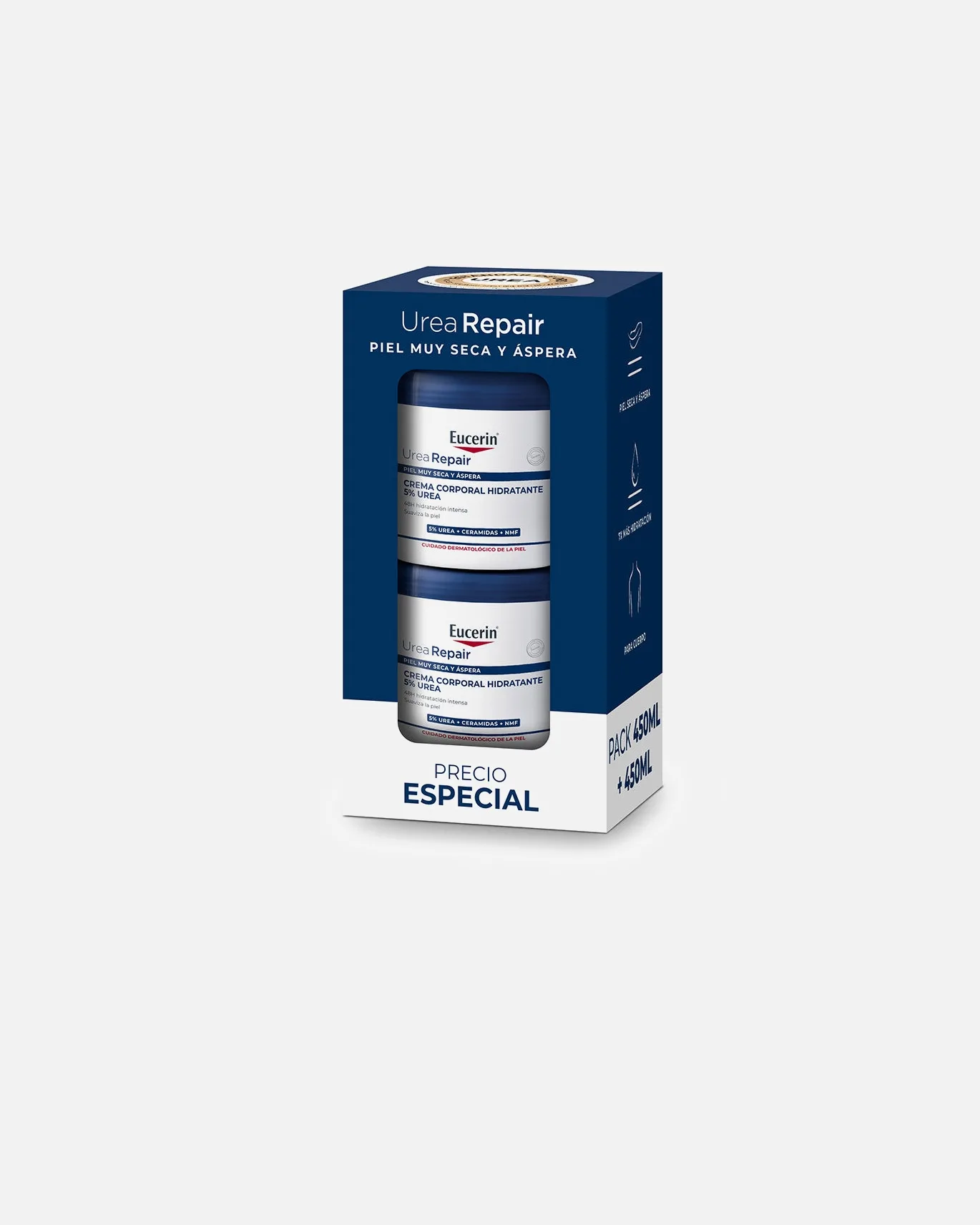Увлажняющий крем для тела UreaRepair, 5% мочевина, упаковка Eucerin, 1 шт