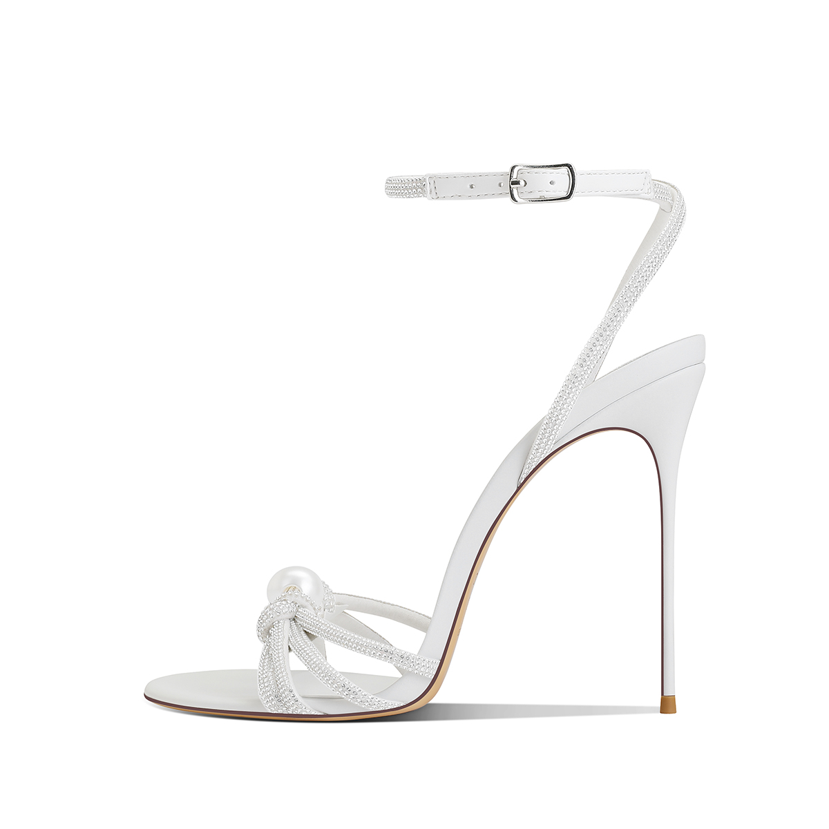YUTIANAI Женские сандалии на одной застежке белые 8 см, цвет White 8cm