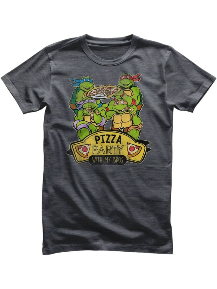 

Teenage Mutant Ninja Turtles Футболка "Pizza Party With My Bros T-Shirt" серого цвета, Серый, Teenage Mutant Ninja Turtles Футболка "Pizza Party With My Bros T-Shirt" серого цвета