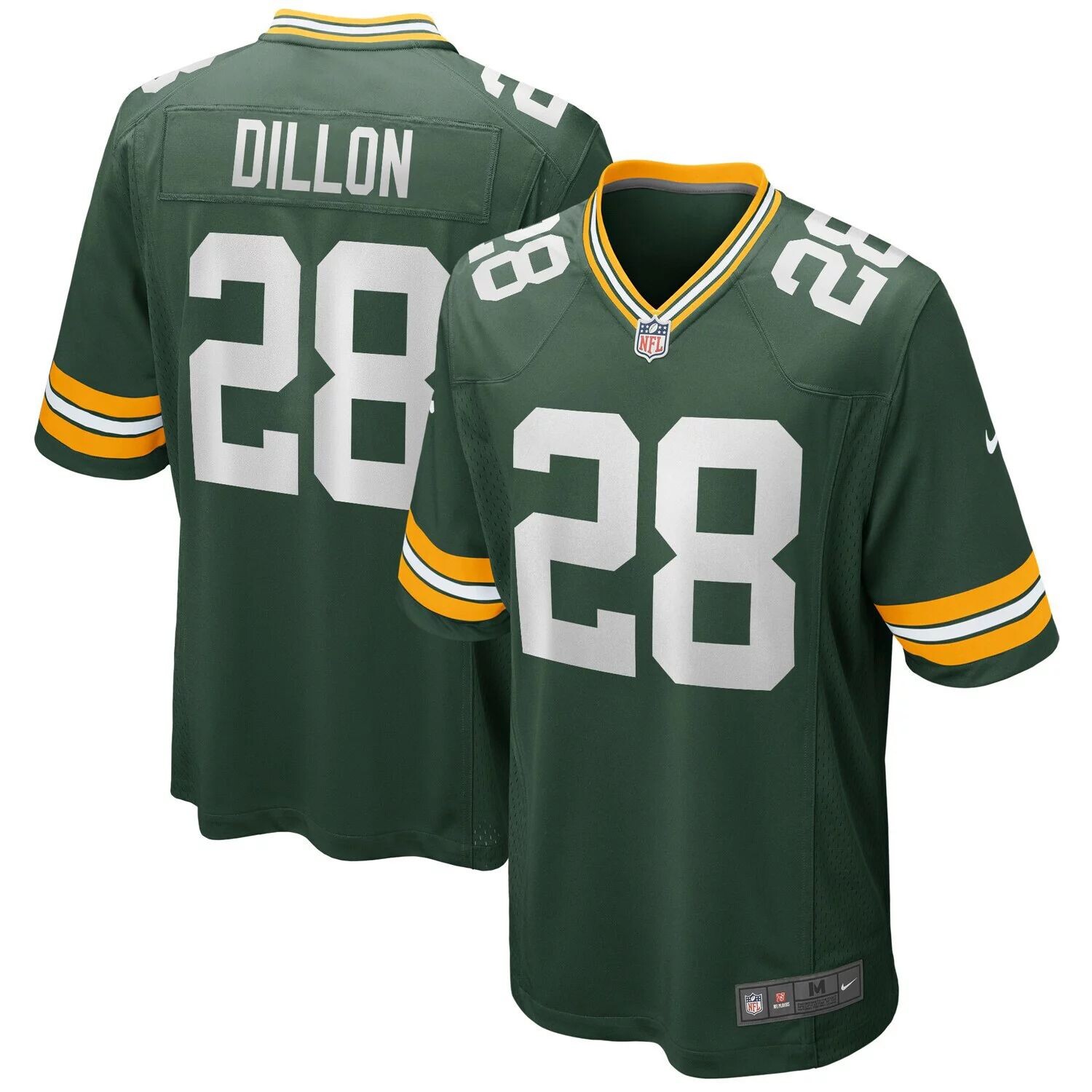 

Мужское джерси AJ Dillon Green Green Bay Packers Game Player Nike