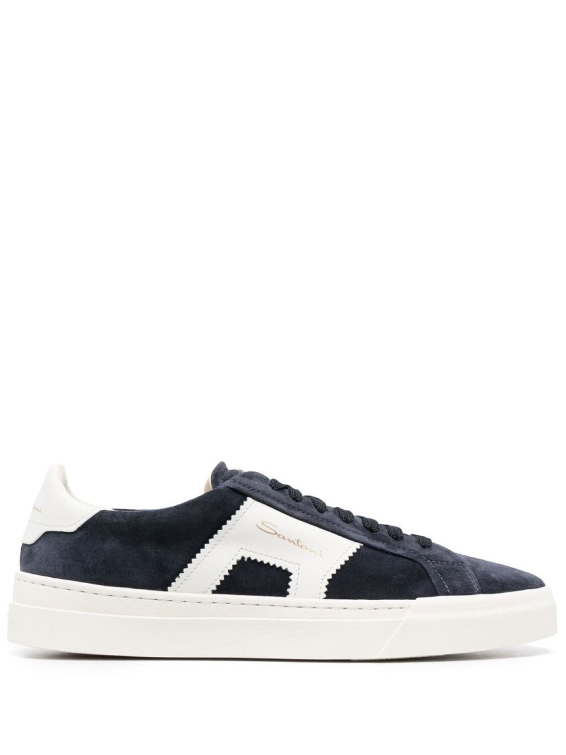 

Santoni Double Buckle low-top sneakers, синий