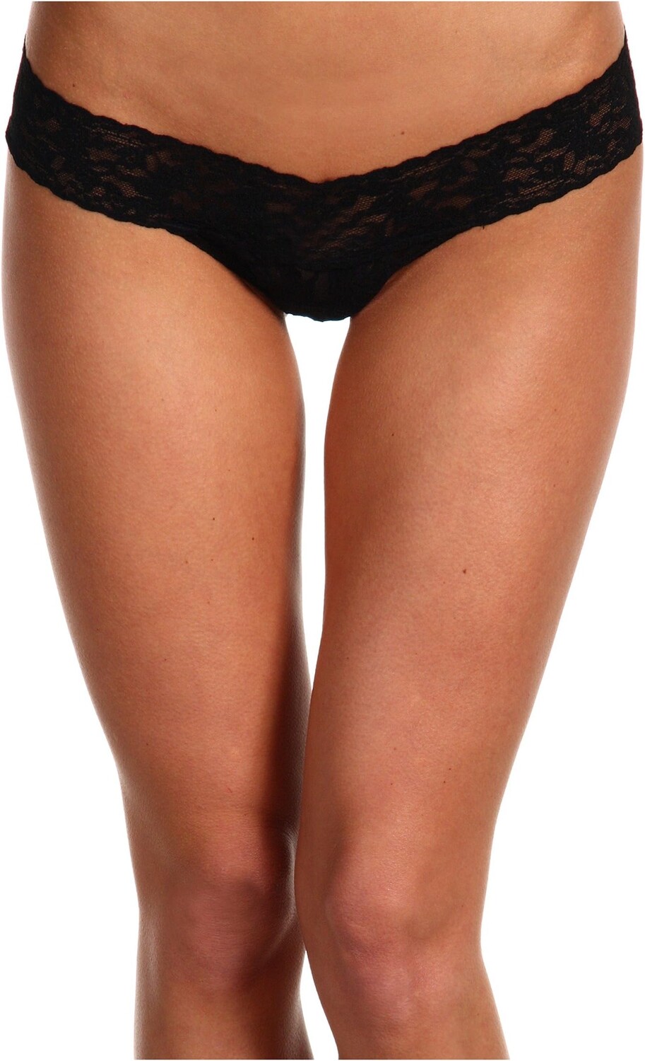 

Кружевные стринги Signature с низкой посадкой Hanky Panky, черный