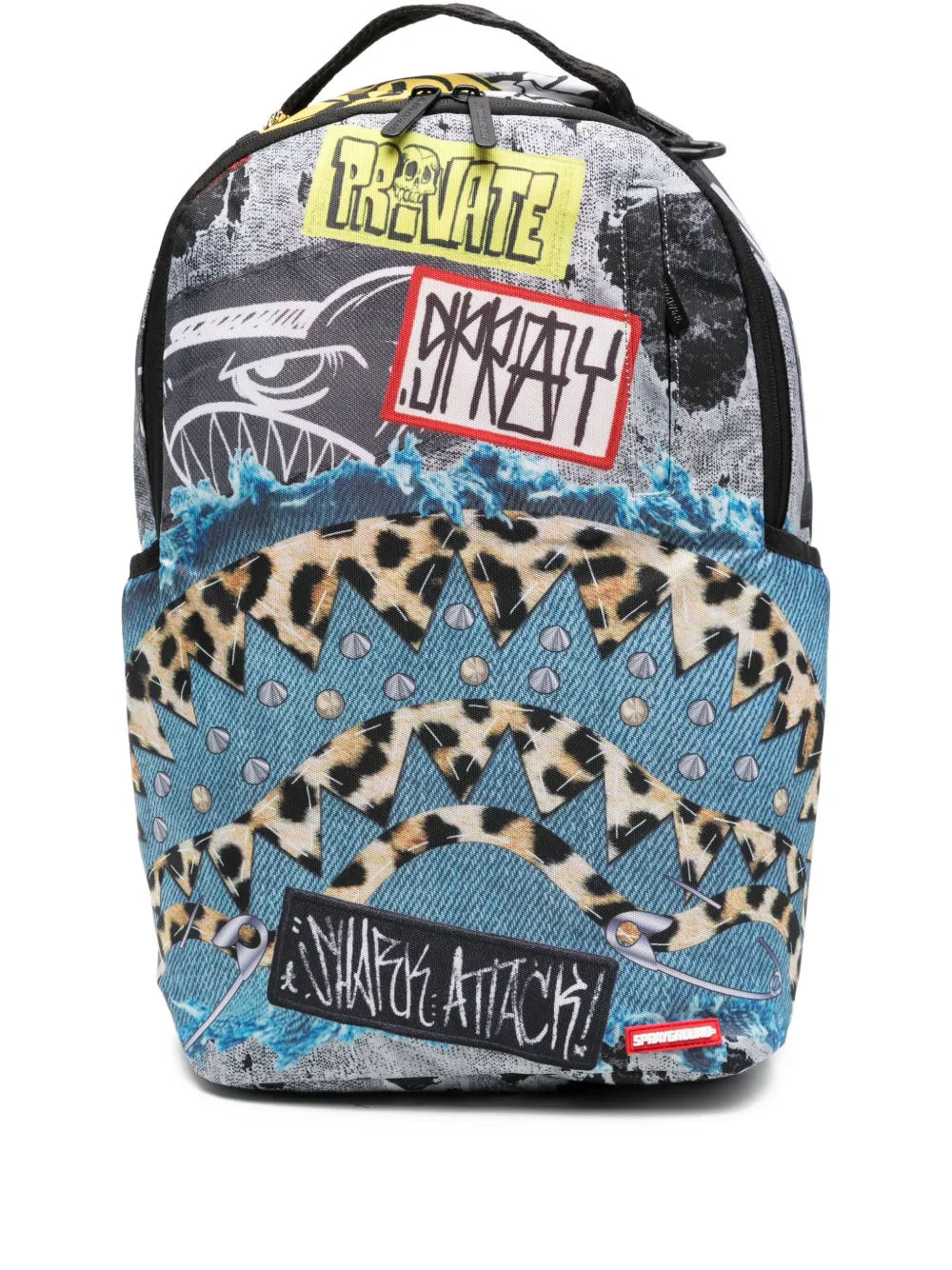 

Рюкзак с панелями Sprayground, синий