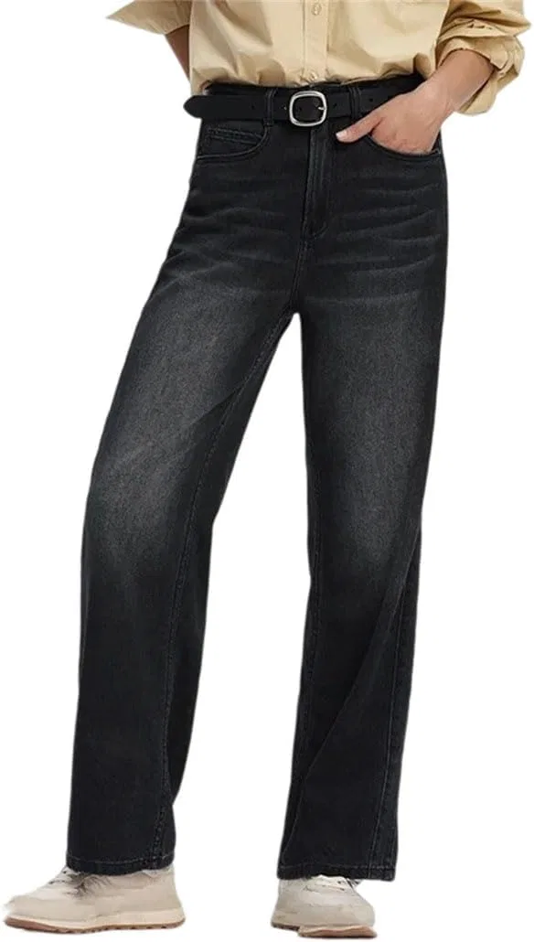Джинсы женские Wide Leg, черный