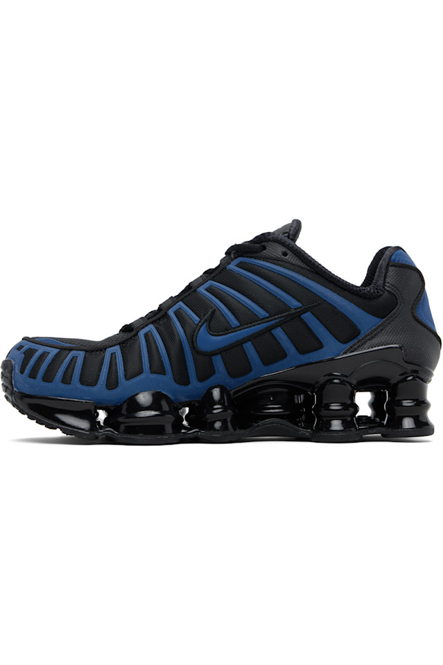 Nike Черно-Синие кроссовки Shox TL — фото 3